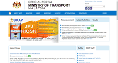 Desktop Screenshot of mot.gov.my